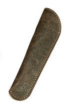 Load image into Gallery viewer, Franklin-Christoph Single Pen Sleeve - NWF Brown, visible stitching, shown on white; perfect for pen protection.