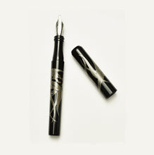 Load image into Gallery viewer, Franklin-Christoph Model 03 Silver Dragon Limited Edition FP with matching cap, shown on a white background.