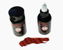 Load image into Gallery viewer, Two Franklin-Christoph Bottled Inks in Sweet Maroon with a maroon ink swatch on white.