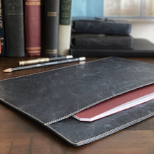 Load image into Gallery viewer, Franklin-Christoph Document Folder - NWF Colors holds A4 docs and a red notebook, adding style to your desk.